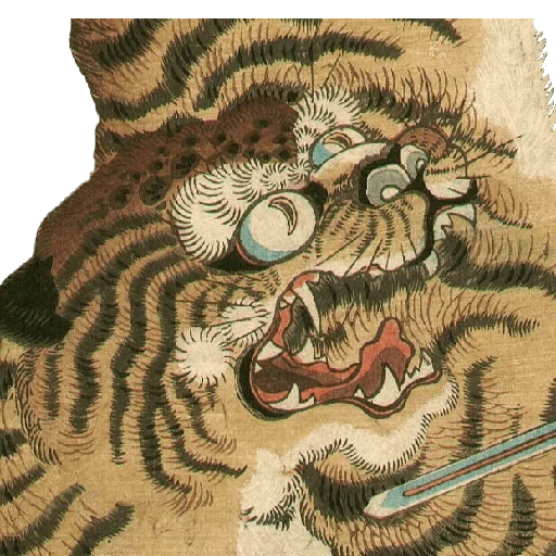 kazakhstan, tiger japan, japanese tiger, chinese tiger, tiger japanese printmaking