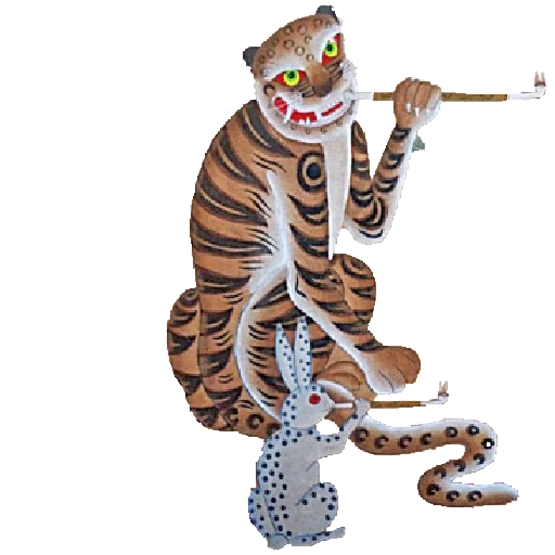 minghe tiger, ilustração de tigre, 9 ilhas tigrick