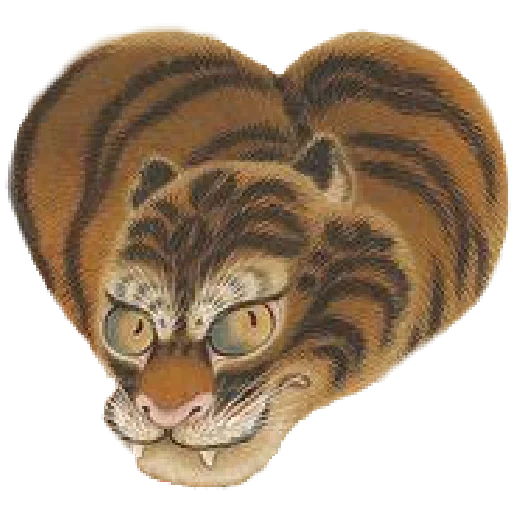 tarot au tigre, le tigre est volumineux, tigre tigerok, ito jakuchu tiger