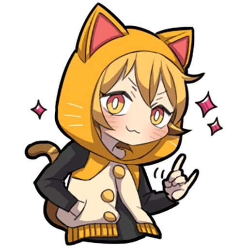 etwas, chibi, kein tiger, chibi kätzchen