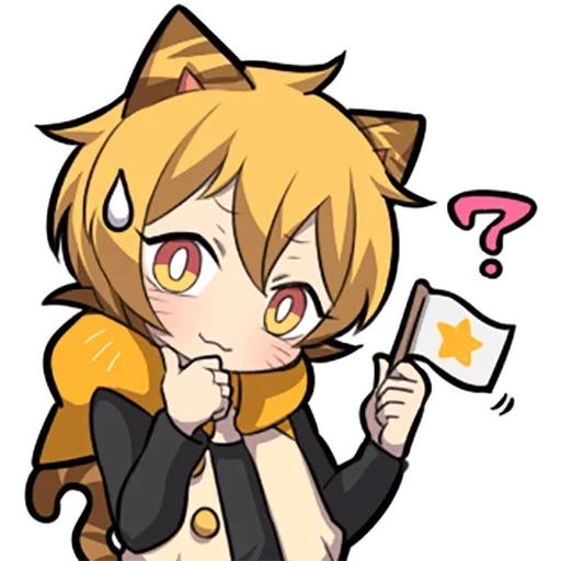 anime, ash kitten, chibi kittens, orange kitten sazi