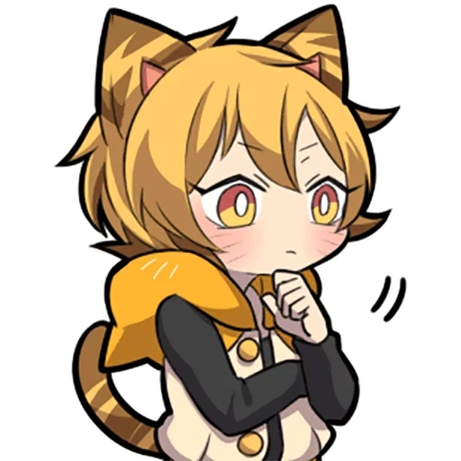 anime, kein tiger, chibi katzen, kätzchenlinie, chibi kätzchen