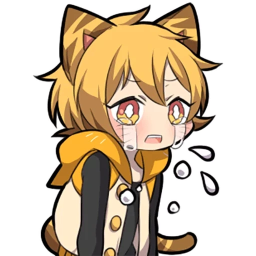 some, anime, no tiger, chibi cats, orange kitten sazi