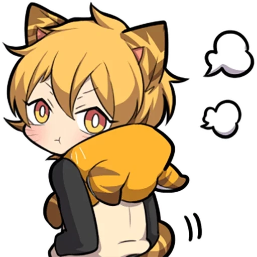 sem tigre, gatinho de cinzas, personagens chibi, gatinho laranja sazi