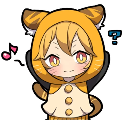 alcuni, nessuna tigre, personaggi, kitten sazi arancione