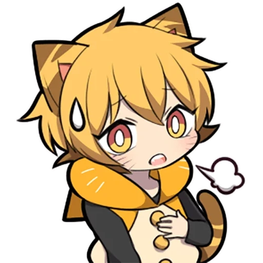 some, chibi, no tiger, orange kitten sazi