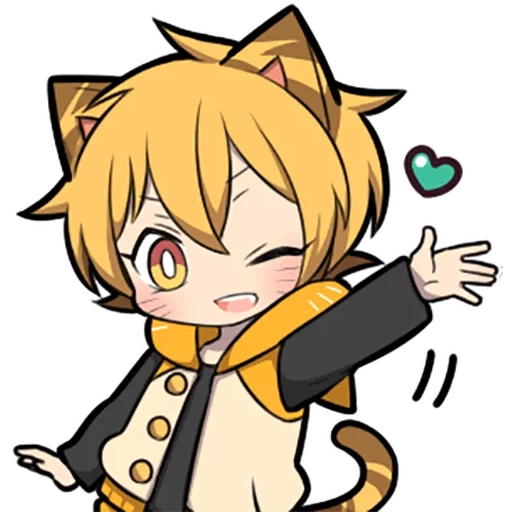 chibi, anime, chibi katzen, chibi charaktere, orangefarbenes kätzchen sazi