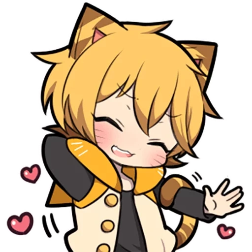 chibi, anime, kein tiger, chibi einige, chibi charaktere