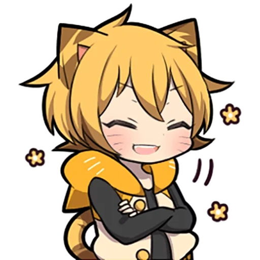 karakter, harimau nico, chibi noko, kitten line