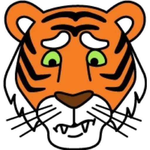 tiger, incarnate tiger, tiger head, smiling tiger, hu chuang
