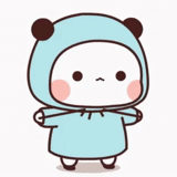 kawaii, dessins mignons, dessins kavai, dessins mignons de chibi, le panda est un dessin doux