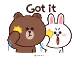 cony brown, garis frends, brown frends, line friends, brown q friends