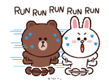 hug, brown friend, line friends, brown q friends, line cony and brown