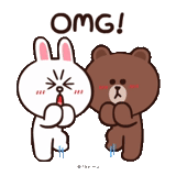 kony brown, cony brown, close friend, line friends, line cony and brown