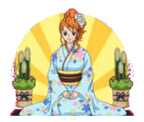 anime yukata, gambar anime, karakter anime, van pis dengan kimono kami, orihima inoue kimono
