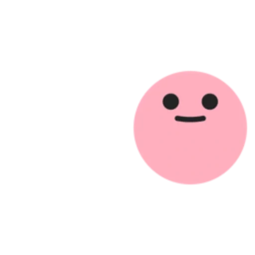 emoji, sourire rose, émoticône rose, émoticônes kawaii, les émoticônes kawaii sont rondes