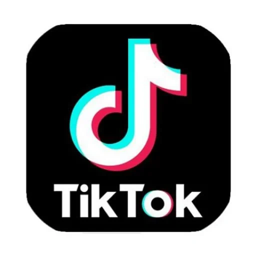 corriente de tic-tac, de la corriente de contracción, pictograma, cuenta tiktok, icono de la aplicación tick tok