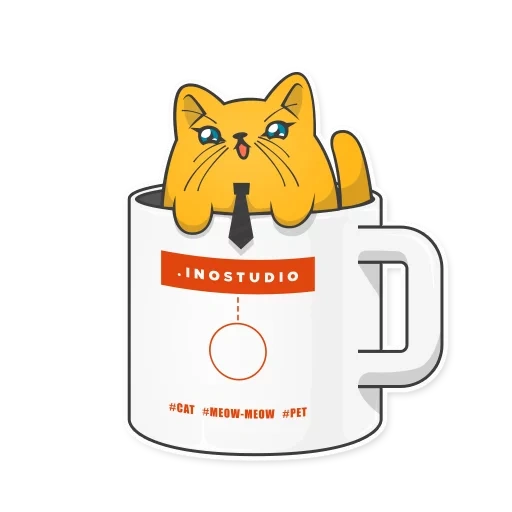 chats, tasse, tasse, tasse de siba, la tasse shiba est cool