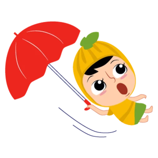 parapluie, cahier de texte, sous le parapluie, silhouette parapluie, rimes de pépinière pour bébés dessin animé