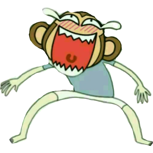 personagens, revun monkey, desenhos de monstros, monstros de desenho animado, macaco de desenho animado