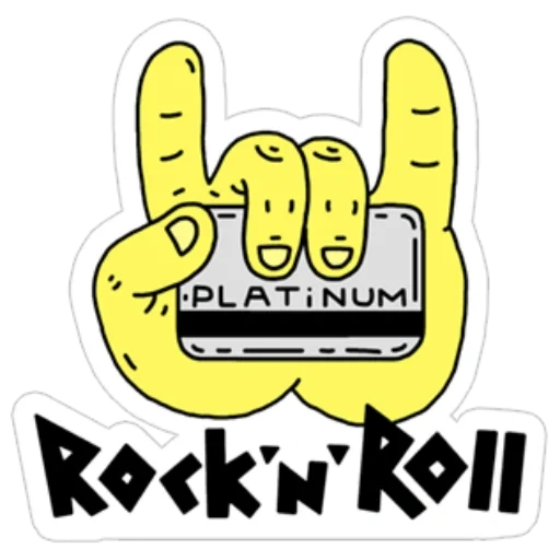 the rock, logo, das logo, rock'n roll logo, das tinkoff logo