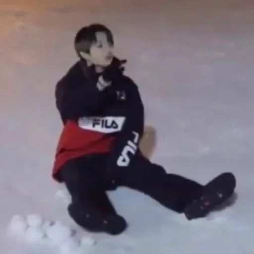 seúl, niño, en el hielo, emo chico, admiralty pelea