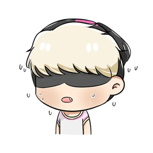 bild, chibi bts, bts chibi, traum june chibi, anime zeichnungen