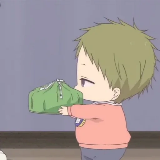 figure, anime boy, cartoon character, gakuen babysitters, school baby animation