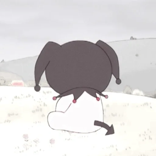 kuromi, cartoni animati, orso di ghiaccio, bello anime, kuromi ha battuto alesh