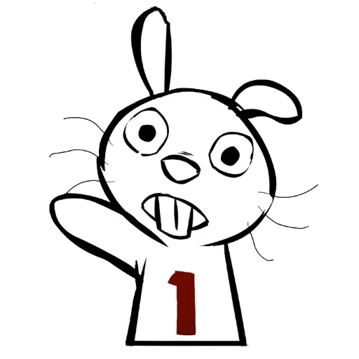 bunny, the rabbit sings, the hare is cool, bunny drawing, rabbit number 1 clip