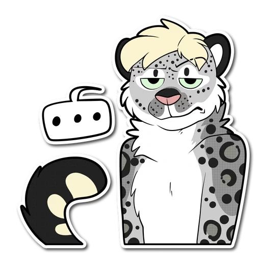 schneeleopard, schneeleopard, pelzige schneeriegel
