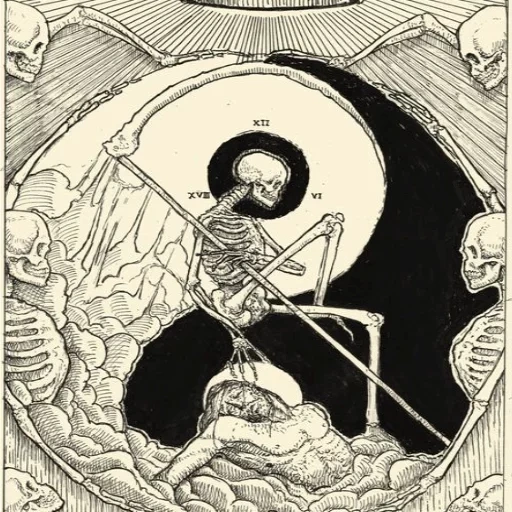 der tod von taro, das muster des todes, die kunst des todes von taro, tote tarot-bedeutung, 13 premium-säbel tarot