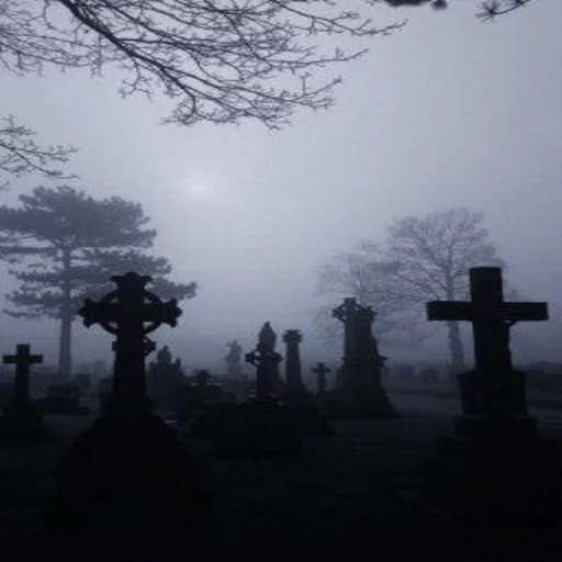 cemitério, cemitério, cemitério mágico, álbuns do cemitério, ao cemitério da meia noite