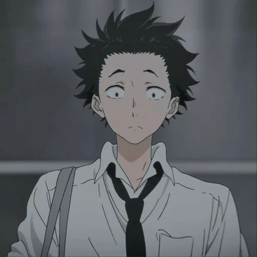 the shape of the voice, silent voice, shoya ishida art, anime form of the voice, ishida shape of the voice