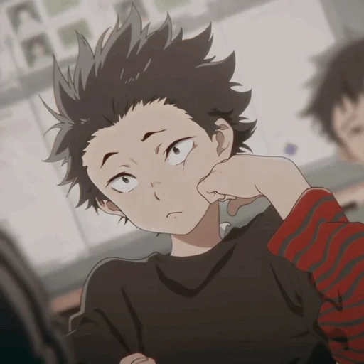 yuki anzai, the shape of the voice, silent voice, ishid's voice shape, voice form cartoon 2016