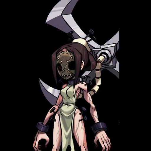 painwheel, penville skullgirls, songville skullgirls, skullgirls painville, skull girl