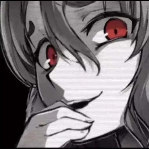 animación, arte de animación, cara alta de ge su, modelos de animación oscuros, anime yandere