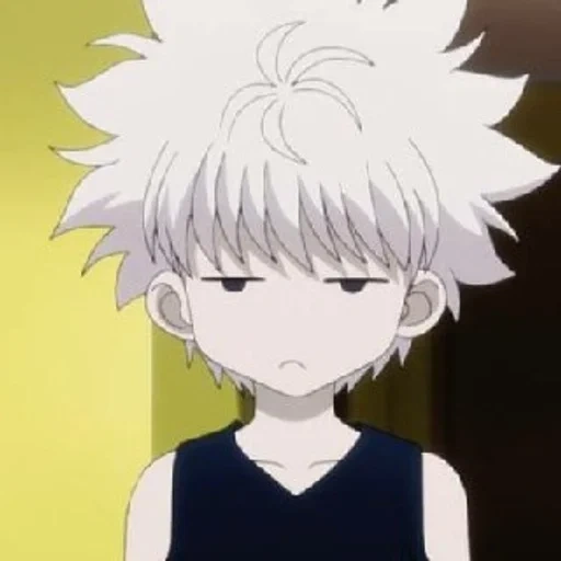 killua, killoi, killoi sorprendido, cazador x cazador 3, anime hunter x hunter