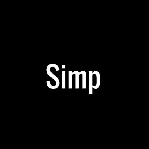 simp, semplice, buio, logo, è semplice
