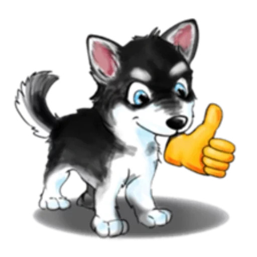 husky, cartoon husky, padrão husky, cartoon husky, cartoon husky