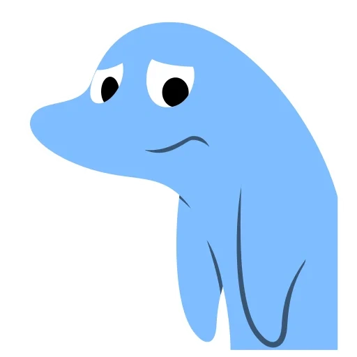 delfino, ragazzo, delfino blu, happy three frends sniffles, delfino di un cartone animato blu