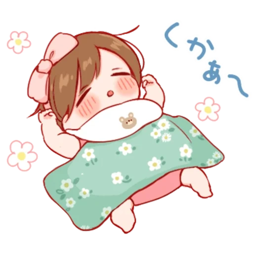 image, anime mignon, dessins mignons de chibi, beaux dessins d'anime, carton de sommeil