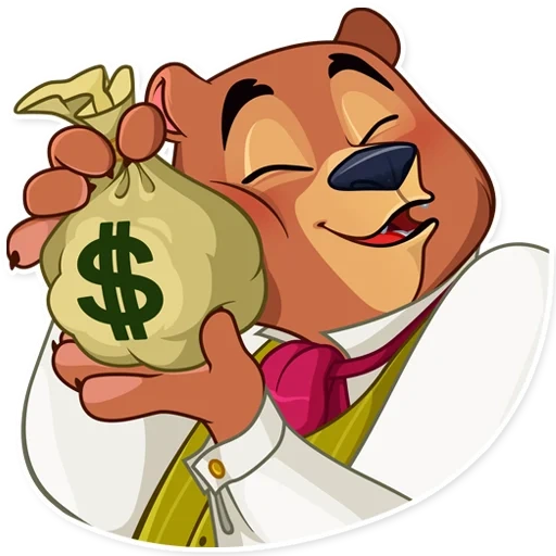 dinero, oso