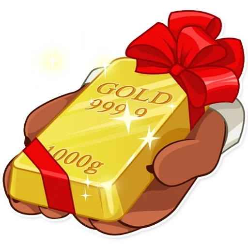 das geschenk, bonus giveaway, goldbarren, geschenkbox, goldbarren auf weißem hintergrund