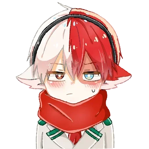 todoroki, videira na árvore anfitriã, todoro mu chibi, todoro madeira videira, animação todoroki chibi