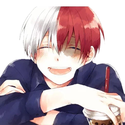 todoroki, todoroki shoto, amino todoroki shoto, todoroki shoto lächelt, meine heldenakademie