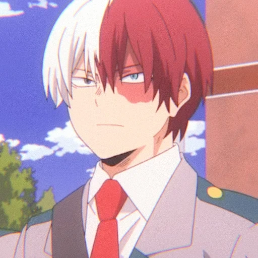 todoroki, videira na árvore anfitriã, todoroki shoto, o meu colégio de heróis, animação de bakugo katsuki todoroki shoto