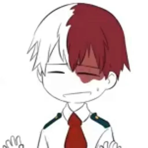 рисунок, todoroki, аниме персонажи, shouto todoroki, тодороки шото маленький