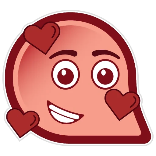 cinta, clipart, hati smileik, smiley adalah hati, hati kawaii