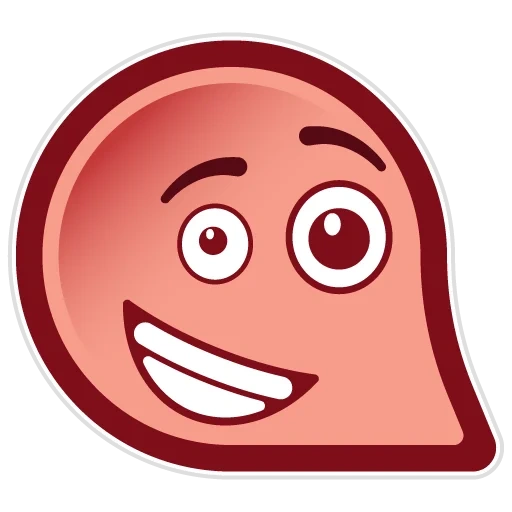 símbolo de expressão, bola vermelha, expressão facial, sorriso, balão vermelho